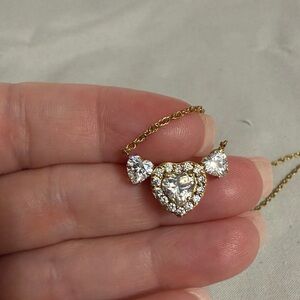 Danbury Mint “I Love You” heart necklace
